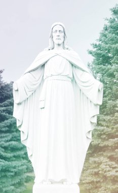 İsa Mesih, Tanrı'nın oğlu, Paskalya arka plan diriliş heykeli. 