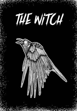 Geleneksel Cadılar Bayramı öğe ve ürkütücü parti sembol siyah arka plan üzerine izole. Cadılar Bayramı siyah çizilmiş kutlama kartları flayer özniteliklere sahip. Afiş, poster tasarlamak vektör.