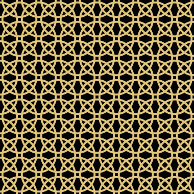 Koyu altın folyo ambalaj için yapılan basit ve parlak arka plan trendy lineer tarzda lüks ürünler geometrik desen. Vektör.
