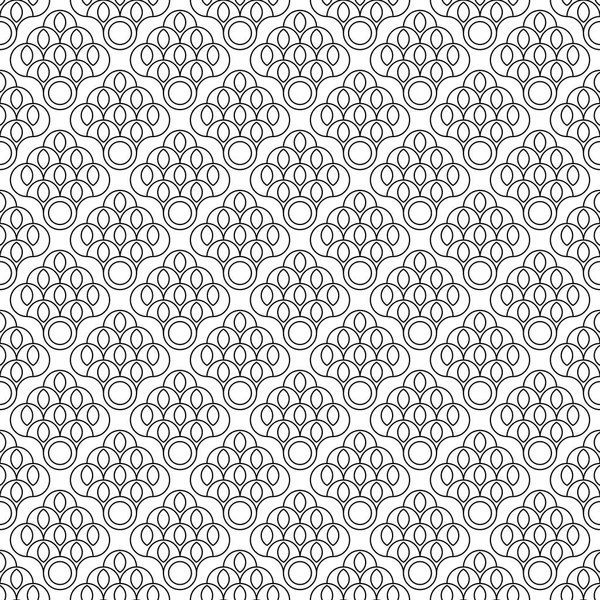 Seamless Pattern Repeated Geometric Forms Sacred Ethnic Tribal Line Motifs — Stock Vector