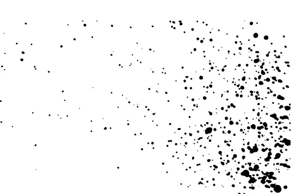 Grunge Distress Kalligraphie Farbflecken Schwarze Tintenblase Explosion Splatter Hintergrund Grunge — Stockvektor