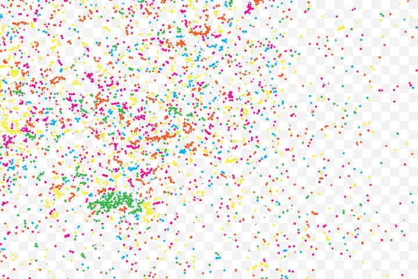 Спрей Частиц Пыль Точки Случайные Молекулы Цвет Прозрачном Фоне Блестками — стоковый вектор