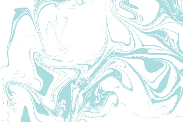Abstract Ocean Marble Art Natural Random Ebru Artistic Style Swirls — Stock Vector