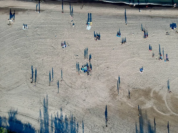 Veduta Aerea Della Spiaggia Sabbia Nel Lago Ontario Toronto Canada — Foto Stock