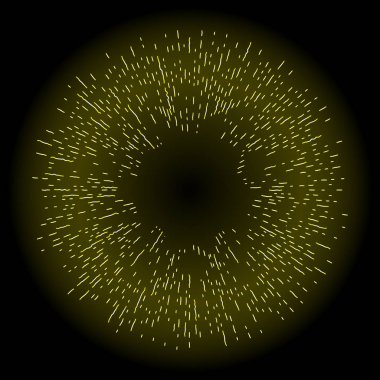 Altın halo daire, melek ve azizler yüzük tasarım öğesi. Yağmur bulutu, Ayla veya zafer ve gloriole temsil edilen Aziz iz. Dövme başvuru. Vektör.