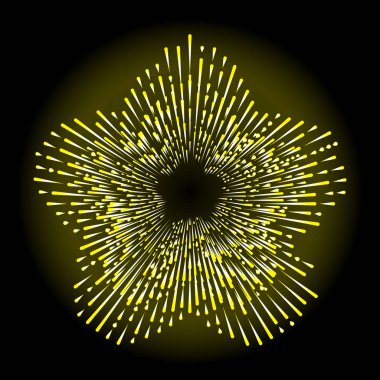 Altın halo yıldız, melek ve Aziz yıldız şekli tasarım öğesinde halka. Yağmur bulutu, Ayla veya zafer ve gloriole temsil edilen Aziz iz. Dövme başvuru. Vektör.