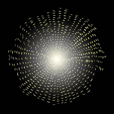 Altın halo daire, melek ve azizler yüzük tasarım öğesi. Yağmur bulutu, Ayla veya zafer ve gloriole temsil edilen Aziz iz. Dövme başvuru. Vektör.