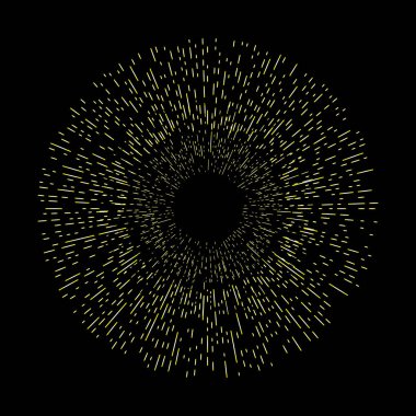 Altın halo daire, melek ve azizler yüzük tasarım öğesi. Yağmur bulutu, Ayla veya zafer ve gloriole temsil edilen Aziz iz. Dövme başvuru. Vektör.