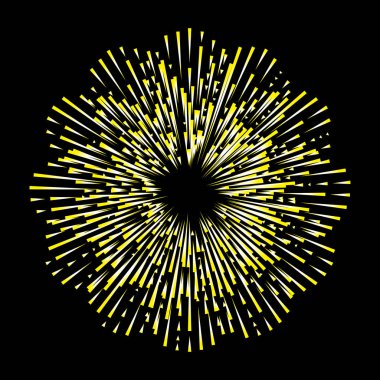 Altın halo Melek Yüzük pul yapılan yangın daire şeklinde. Siyah arka plan üzerine izole. Kutsal altın nimbus daire Ayla, saint sembolü. Dövme başvuru. Vektör.