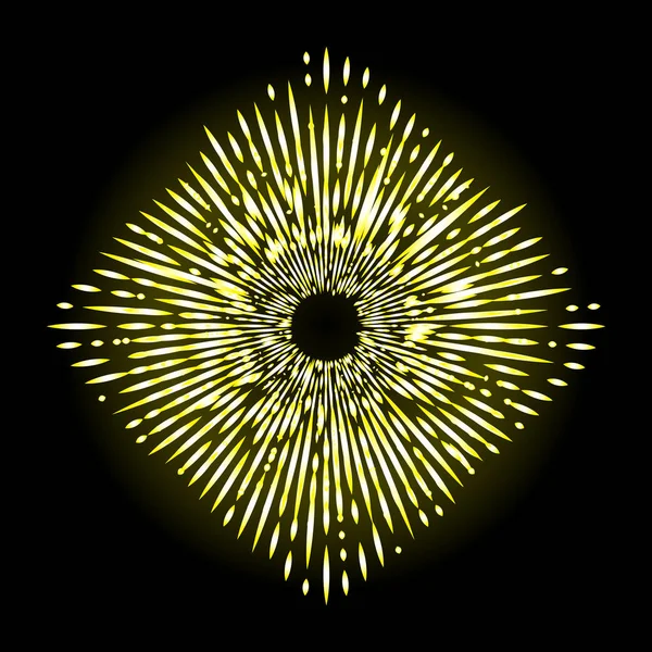 Işınları Halo kare ya da rhombus ışık ve ateş şeklinde siyah izole ışınları pul. Art dövme başvuru. Altın din gurur ve zafer sembolü. Melek ve Aziz yıldız patlaması yağmur bulutu. Vektör.