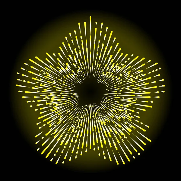 Altın halo yıldız, melek ve Aziz yıldız şekli tasarım öğesinde halka. Yağmur bulutu, Ayla veya zafer ve gloriole temsil edilen Aziz iz. Dövme başvuru. Vektör.