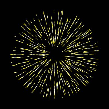 Işınları Halo ışık ve Katolik ışınları üzerinde izole siyah. Art dövme referans şablonu. Altın din gurur ve zafer sembolü. Angel ve azizler yüzük yağmur bulutu. Vektör.