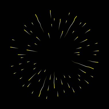 Işınları Halo ışık ve Katolik ışınları üzerinde izole siyah. Art dövme referans şablonu. Altın din gurur ve zafer sembolü. Angel ve azizler yüzük yağmur bulutu. Vektör.