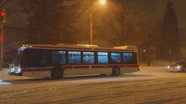 Toronto Ontario Kanada Stycznia 2019 Scarborough Toronto East Snow Storm — Wideo stockowe