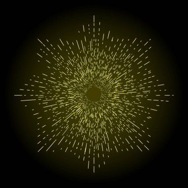 Altın halo yıldız, melek ve Aziz yıldız şekli tasarım öğesinde halka. Yağmur bulutu, Ayla veya zafer ve gloriole temsil edilen Aziz iz. Dövme başvuru. Vektör.