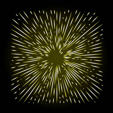 Işınları Şekil kare veya rhombus Halo ışık ve pul yangın