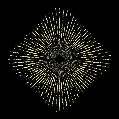 Işınları Şekil kare veya rhombus Halo ışık ve pul yangın