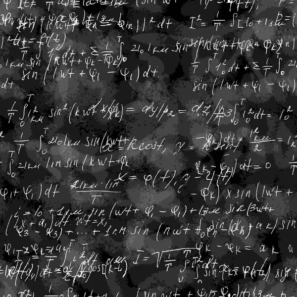 Fondo de patrón sin fin sin costuras con matemática manuscrita — Archivo Imágenes Vectoriales