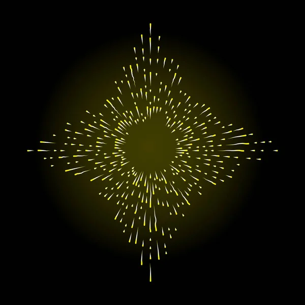 Ακτίνες του halo σε σχήμα αστέρι, το φως και το καθολικό ακτίνες απομονωμένες — Διανυσματικό Αρχείο