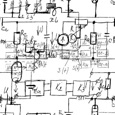 El yazısıyla yazılan formüller ve el ile bilimsel sorunsuz doku