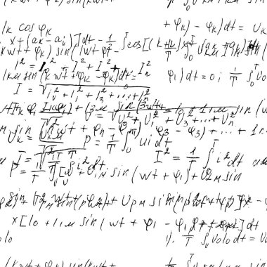 El yazısı matematiksel ve fizik ile matematik Dikişsiz tahta fo
