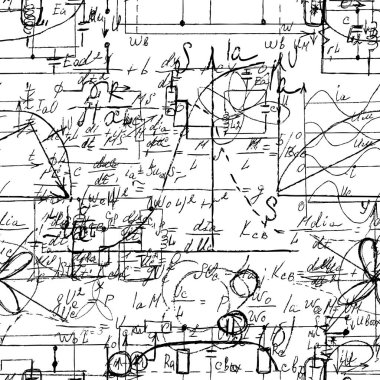 Matematik Dikişsiz desen sonsuz desen variou el yazısı ile