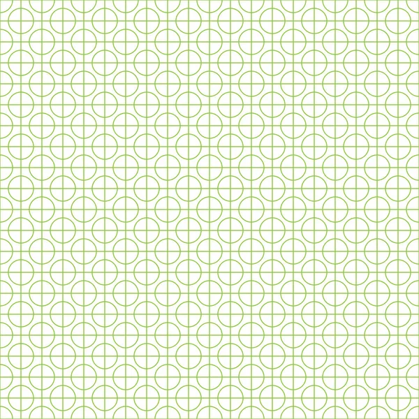 Seamless cross pattern in green color made of thin flat trendy l — Stock Vector