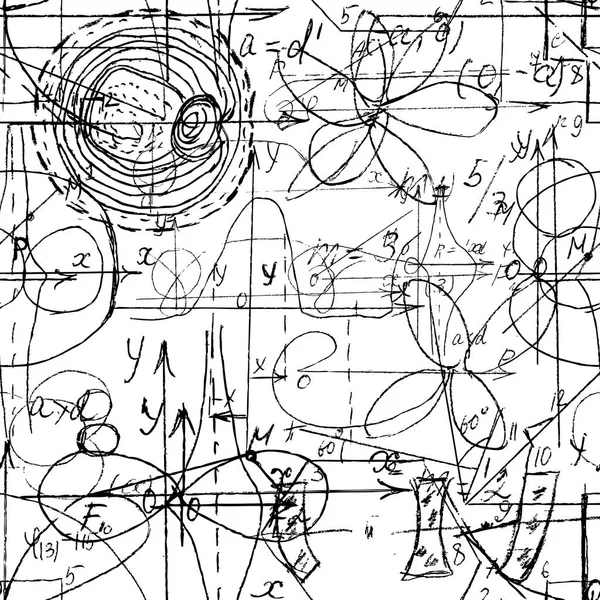 Μαθηματική ομαλή υφή με χειρόγραφων μαθηματικών, άλγεβρα και — Διανυσματικό Αρχείο