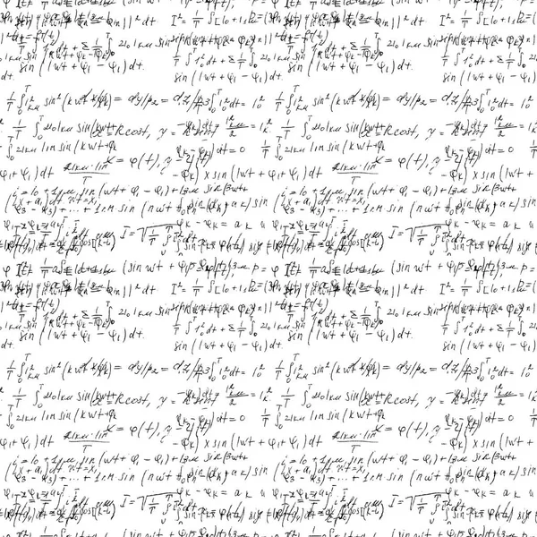 手書きの数学と物理学 fo で数学のシームレスなボード — ストックベクタ