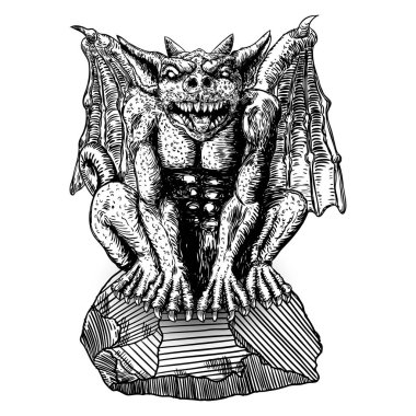 Mitolojik antik canavar yaratıklar insan ve ejderha ch gibi