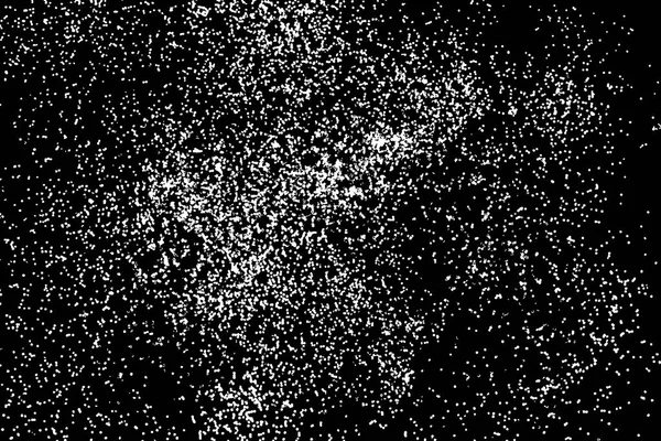 黒で隔離された白い輝きのテクスチャ。白い粒子の色. — ストックベクタ