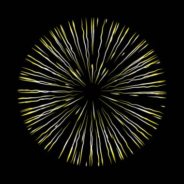 Halo ışık ve katolik ışınları siyah izole. Sanat tatt