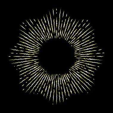 Halo izole yıldız, ışık ve Katolik ışınlarının şeklinde ışınları