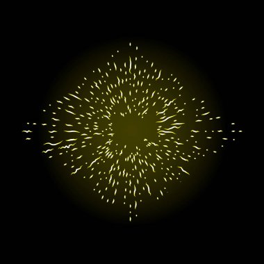 Işınları Şekil kare veya rhombus Halo ışık ve pul yangın