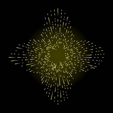 Halo izole yıldız, ışık ve Katolik ışınlarının şeklinde ışınları