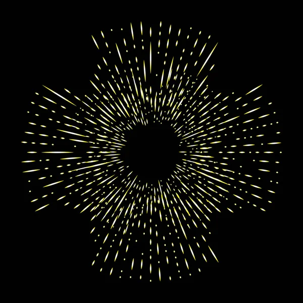 Halo de oro en forma de cruz o estrella, ángel y santos anillo des — Vector de stock