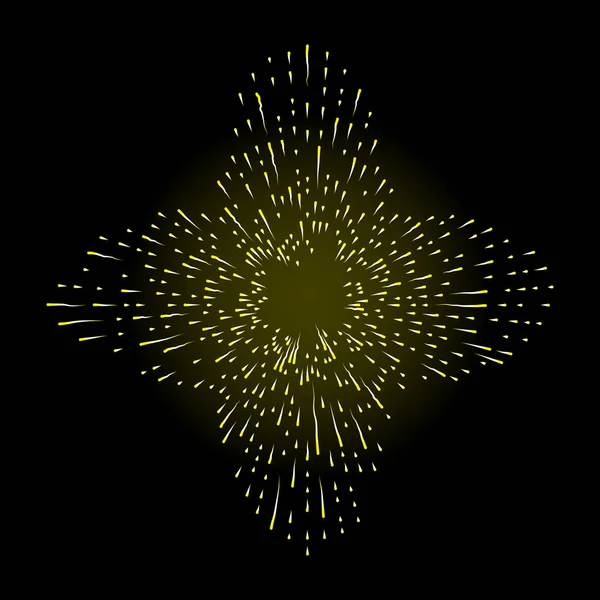 Halo izole yıldız, ışık ve Katolik ışınlarının şeklinde ışınları