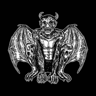 Mitolojik antik canavar yaratıklar insan ve ejderha ch gibi