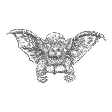 Mitolojik antik canavar yaratıklar insan ve ejderha ch gibi