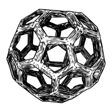 Gerçekçi düşük çokgen geometri şekil top kristal. 3d geometrik çizim. Vektör.