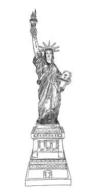 Özgürlük Anıtı, ulusal nitelik ve sembol. Vektör