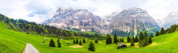 Krásná Krajina Grindelwald Švýcarsko Nejlepší Místo Pro Dobrodružné Cestování — Stock fotografie