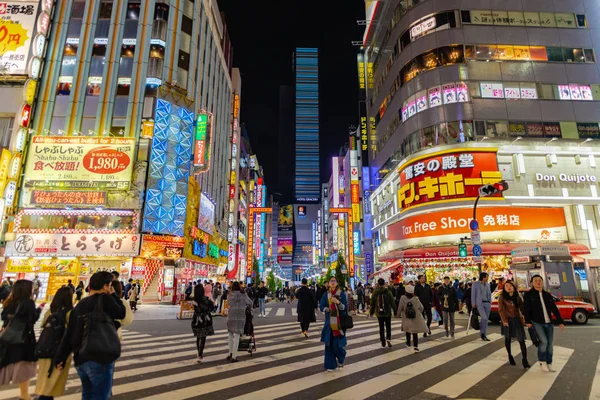 Shinjuku Tokyo Japan Oktober 2018 Godzilla Junction Berömda Placera Shinjuku — Stockfoto