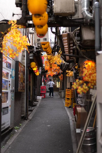Tokio Japonia Października 2018 Omoide Yokocho Shinjuku Tokyo Japan Słynnego — Zdjęcie stockowe