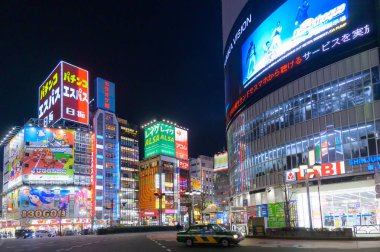 Shinjuku Kabukicho Tokyo, Japonya çok ünlü alışveriş merkezi, e