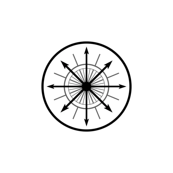 Kompasskoncept Mycket Lämplig Olika Affärsändamål Även För Ikon Symbol Logotyp — Stock vektor