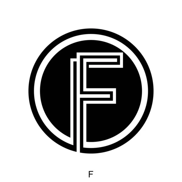 F文字の概念 アイコン シンボル ロゴなど さまざまなビジネス目的で非常に適しています — ストックベクタ