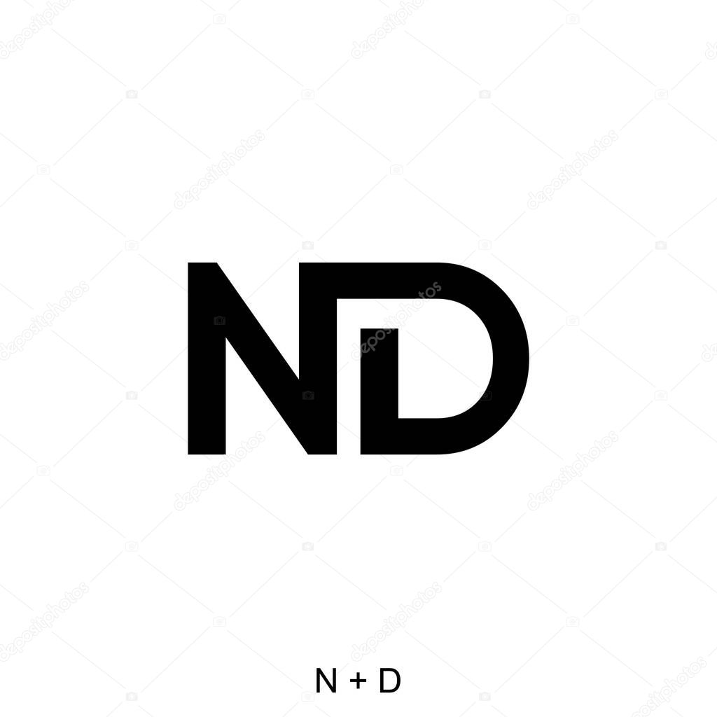 N and D letter concept. Very suitable in various business purposes, also for icon, symbol and many more.