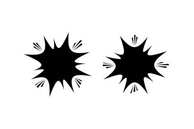 Boş çizgi roman konuşma balonları konsepti. Pop sanat tarzında ses efektleri.