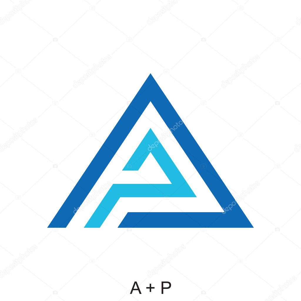 A and P letter concept. Very suitable in various business purposes, also for icon, symbol, logo and many more.